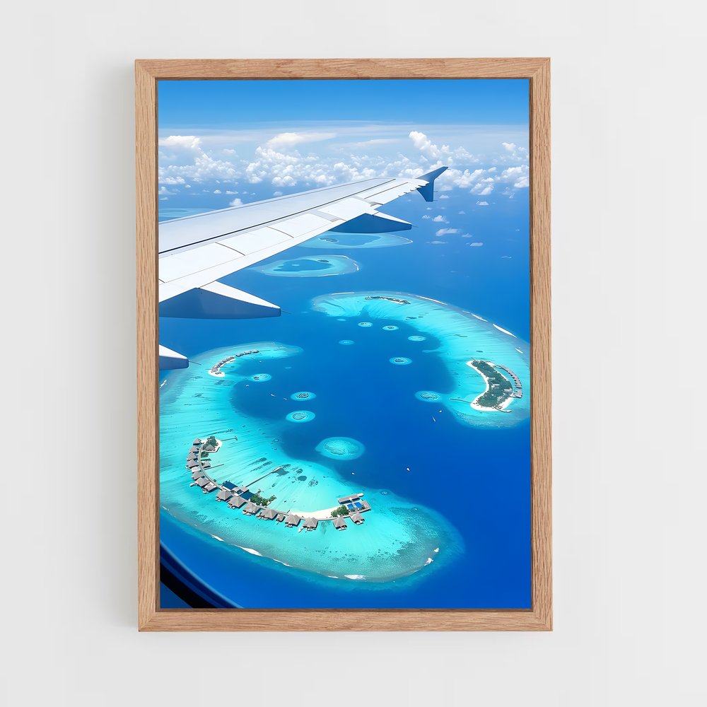 Poster Maldives de diving – affiche Plongée sous-marine (vue 4)